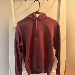 maroon hoodie